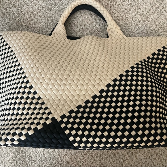 Naghedi st. Barths large tote geo Indio with matching zipper pouch - Picture 6 of 11